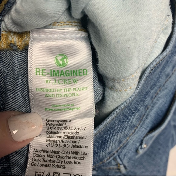 J Crew size 28 non distressed jeans medium wash mid rise skinny fit - Picture 4 of 9